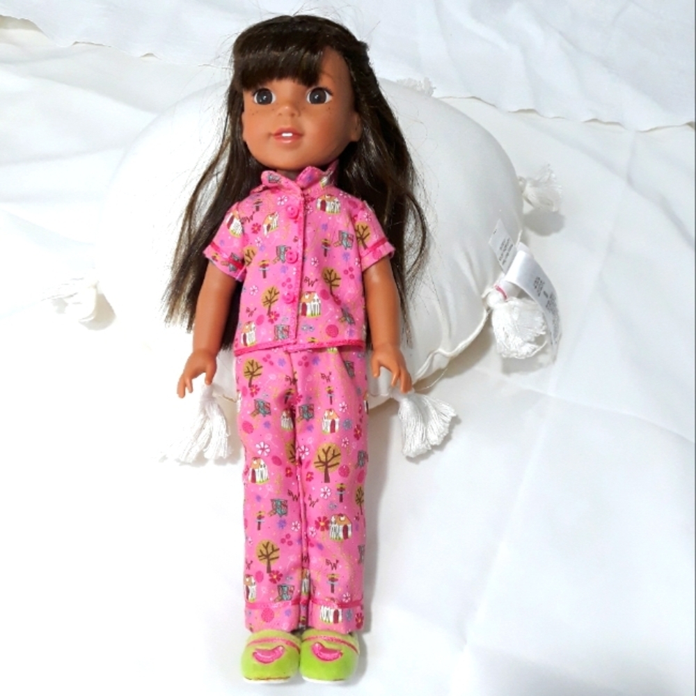 American Girl Willie DollPink Pajamas with Brown Hair & Eyes